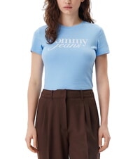 TOMMY HILFIGER TH JEANS Cotton T-shirt with logo print - T-shirt