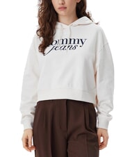 TOMMY HILFIGER SCRIPT LOGO Relaxed fit hoodie ancient white - Women's Sweatshirts - 1