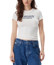 TOMMY HILFIGER TH JEANS Cotton T-shirt with logo print - T-shirt