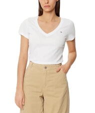 TOMMY HILFIGER TH JEANS Short-sleeved V-neck T-shirt - T-shirt