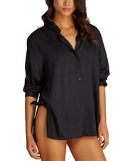 TOMMY HILFIGER TH Women's shirt in modal and viscose black - Shirts - 1