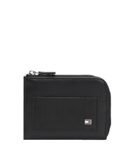 TOMMY HILFIGER TH FLAG Leather coin purse black - Men&rsquo;s Wallets - 1