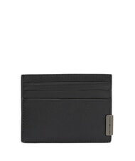 TOMMY HILFIGER TH HARDWARE Leather card holder black - Men&rsquo;s Wallets - 1