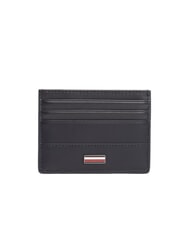 TOMMY HILFIGER TH CORP Flat leather card holder - Men&rsquo;s Wallets