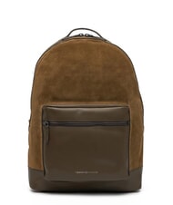 TOMMY HILFIGER TH CASUAL SUEDE Leather backpack for 15" laptop - Laptop backpacks
