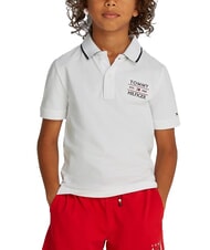 TOMMY HILFIGER TH KIDS Children's short-sleeved polo shirt white - Child T-shirt - 1