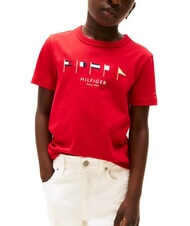 TOMMY HILFIGER TH KIDS Short-sleeved cotton T-shirt - Child T-shirt