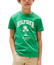 TOMMY HILFIGER TH KIDS Short-sleeved cotton T-shirt radiant green - Child T-shirt - 1
