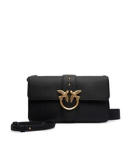 PINKO LOVE ONE Leather shoulder bag with flap black-antique gold - Women&rsquo;s Bags - 1