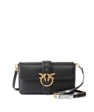 PINKO LOVE ONE Leather shoulder bag black-antique gold - Women&rsquo;s Bags - 1