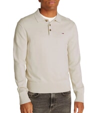 TOMMY HILFIGER TH JEANS Sweater with collar and buttons - Men's Sweaters