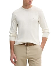 TOMMY HILFIGER TH Linen blend crew neck sweater - Men's Sweaters
