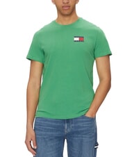 TOMMY HILFIGER TH JEANS Short-sleeved T-shirt with logo print coastal green - T-shirt - 1