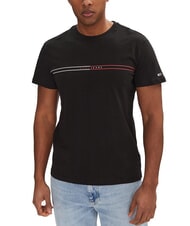 TOMMY HILFIGER TH JEANS Graphic print T-shirt black - T-shirt - 1
