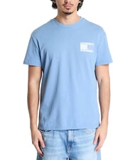 TOMMY HILFIGER TH JEANS Paisley flag print t-shirt Colorado blue - T-shirt - 1