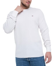 TOMMY HILFIGER TH JEANS Waffle long-sleeved T-shirt ancient white - T-shirt - 1