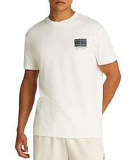 TOMMY HILFIGER TH JEANS Short-sleeved cotton T-shirt ecru - T-shirt - 1