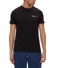 TOMMY HILFIGER TH JEANS Short-sleeved T-shirt with print black - T-shirt - 1