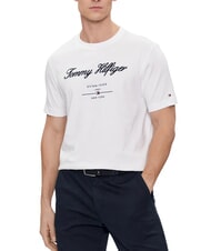 TOMMY HILFIGER TH Short-sleeved T-shirt with embroidery white - T-shirt - 1