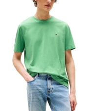 TOMMY HILFIGER TH Short-sleeved cotton T-shirt Fort Green - T-shirt - 1