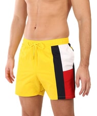TOMMY HILFIGER TH Side flag swim boxer yellow marigold - Swimwear - 1