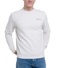 TOMMY HILFIGER TH JEANS Cotton crewneck sweatshirt oat marl htr - Sweatshirts - 1
