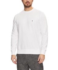 TOMMY HILFIGER TH Crewneck cotton sweatshirt white - Sweatshirts - 1