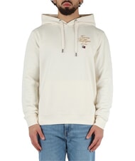 TOMMY HILFIGER TH Hoodie with logo embroidery ivory petal - Sweatshirts - 1