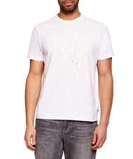 GUESS SHIMMER 4G Cotton T-Shirt purwhite - T-shirt - 1
