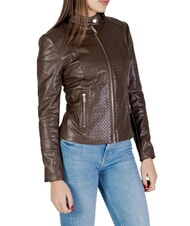 GUESS CLAUDINE Biker Jacket dark coffee - Women's Jackets - 1