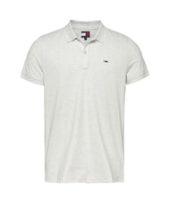 TOMMY HILFIGER TH JEANS Short-sleeved polo shirt with flag snow white heather - Polo shirt - 1