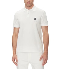TOMMY HILFIGER TH Short-sleeved polo shirt with monogram embroidery - Polo shirt