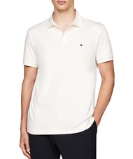 TOMMY HILFIGER TH Short-sleeved polo shirt with collar ribbon white - Polo shirt - 1