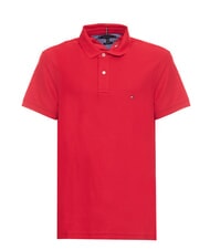 TOMMY HILFIGER TH Short-sleeved pique cotton polo shirt - Polo shirt