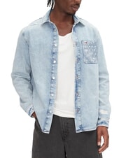 TOMMY HILFIGER TH JEANS Long-sleeved denim shirt - Men's Shirts