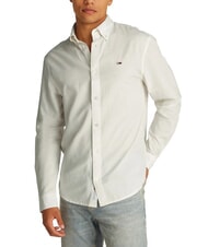 TOMMY HILFIGER TH JEANS Long-sleeved linen blend shirt - Men's Shirts