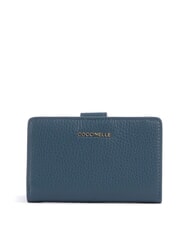 COCCINELLE METALLIC SOFT Wallet in hammered leather - Women&rsquo;s Wallets
