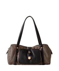 BORBONESE POCHE Shoulder bag OP / NATURAL / BLACK - Women&rsquo;s Bags - 1