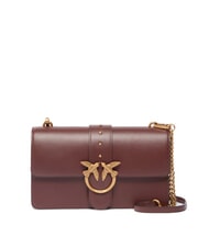 PINKO LOVE ONE CLASSIC Leather shoulder bag with flap - Women&rsquo;s Bags