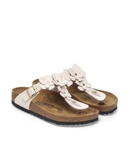 BIRKENSTOCK GIZEH Leather flip-flop with flowers - Unisex shoes