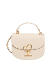 LOVE MOSCHINO HEART TURNLOCK Mini handbag with shoulder strap ivory - Women&rsquo;s Bags - 1