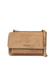 MICHAEL KORS CLAIRE Suede shoulder bag husk - Women&rsquo;s Bags - 1