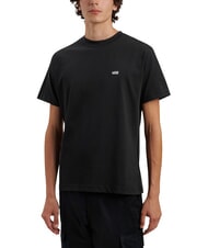 VANS LEFT CHEST Loose fit cotton T-shirt black - T-shirt - 1