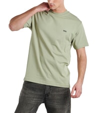 VANS LEFT CHEST Loose fit cotton T-shirt soft sage - T-shirt - 1