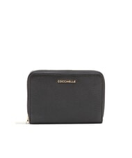 COCCINELLE METALLIC SOFT  Medium leather wallet Black - Women&rsquo;s Wallets - 1