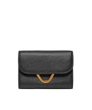 COCCINELLE DEW Medium leather wallet with flap Black - Women&rsquo;s Wallets - 1