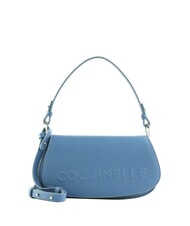 COCCINELLE MYRTHA MAXI LOG Leather shoulder bag with shoulder strap blue - Women&rsquo;s Bags - 1