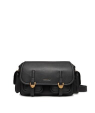 COCCINELLE CAMPUS Hammered leather shoulder bag - Women&rsquo;s Bags