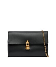 COCCINELLE CAMPIONARIO - MAGIE 2NITE Leather clutch bag with chain shoulder strap Black - Women&rsquo;s Bags - 1