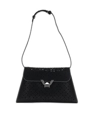 COCCINELLE DEW COW PERFORED Leather shoulder bag Black - Women&rsquo;s Bags - 1